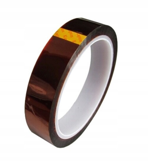 polyamidová tepelně odolná páska (kapton) o šířce 10 mm.