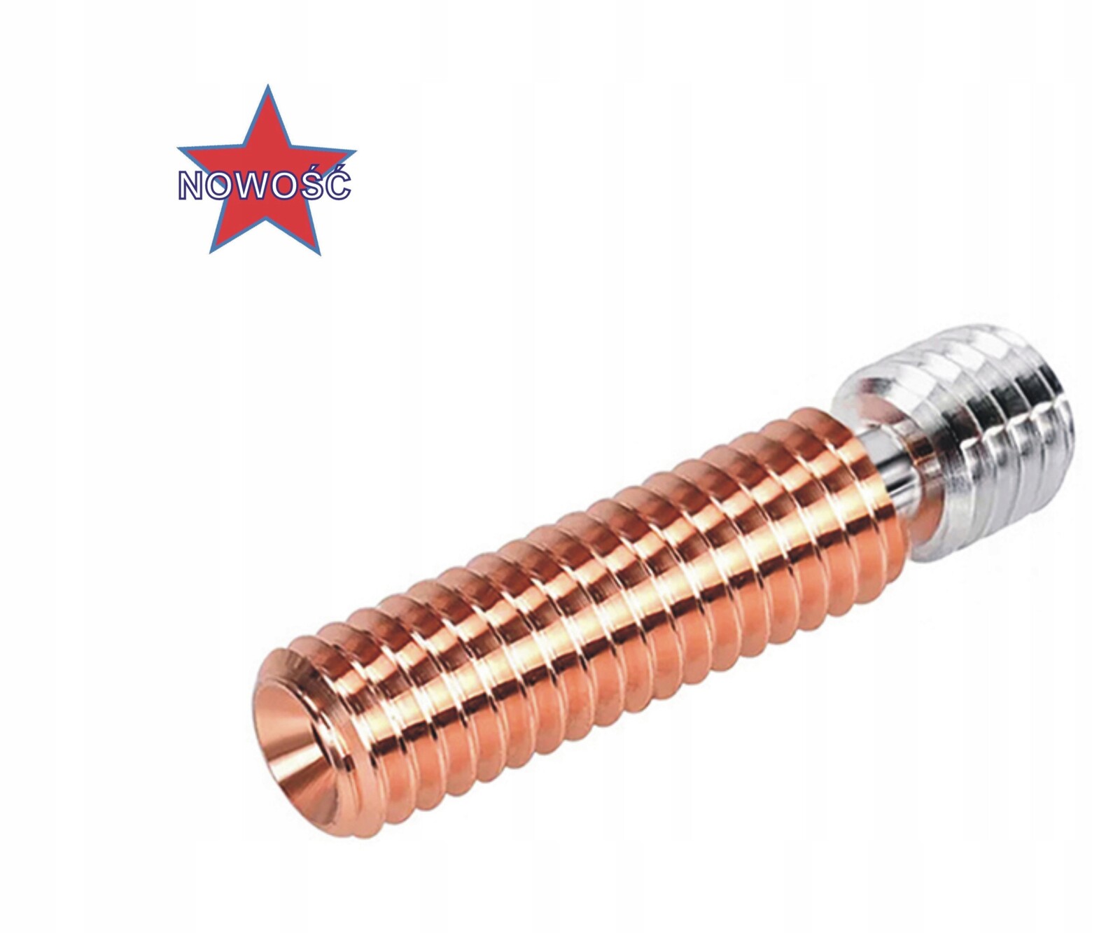 Hlavová trubka MK8 M6x6x26mm 1,75 bimetal