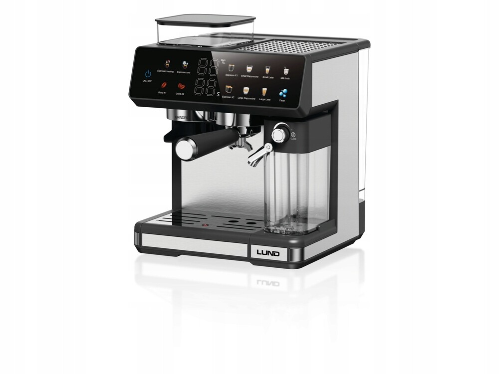 Tlakový Kávovar S Napěňovačem A Mlýnkem, Baňka, Mlýnek 1350 W Lund