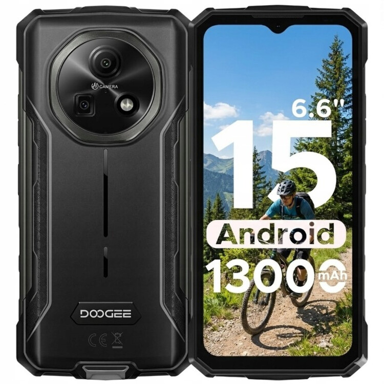 Doogee Fire 5 Smartphone 13000mAh 6.6“ Ips Android 15 12/64GB 13MP