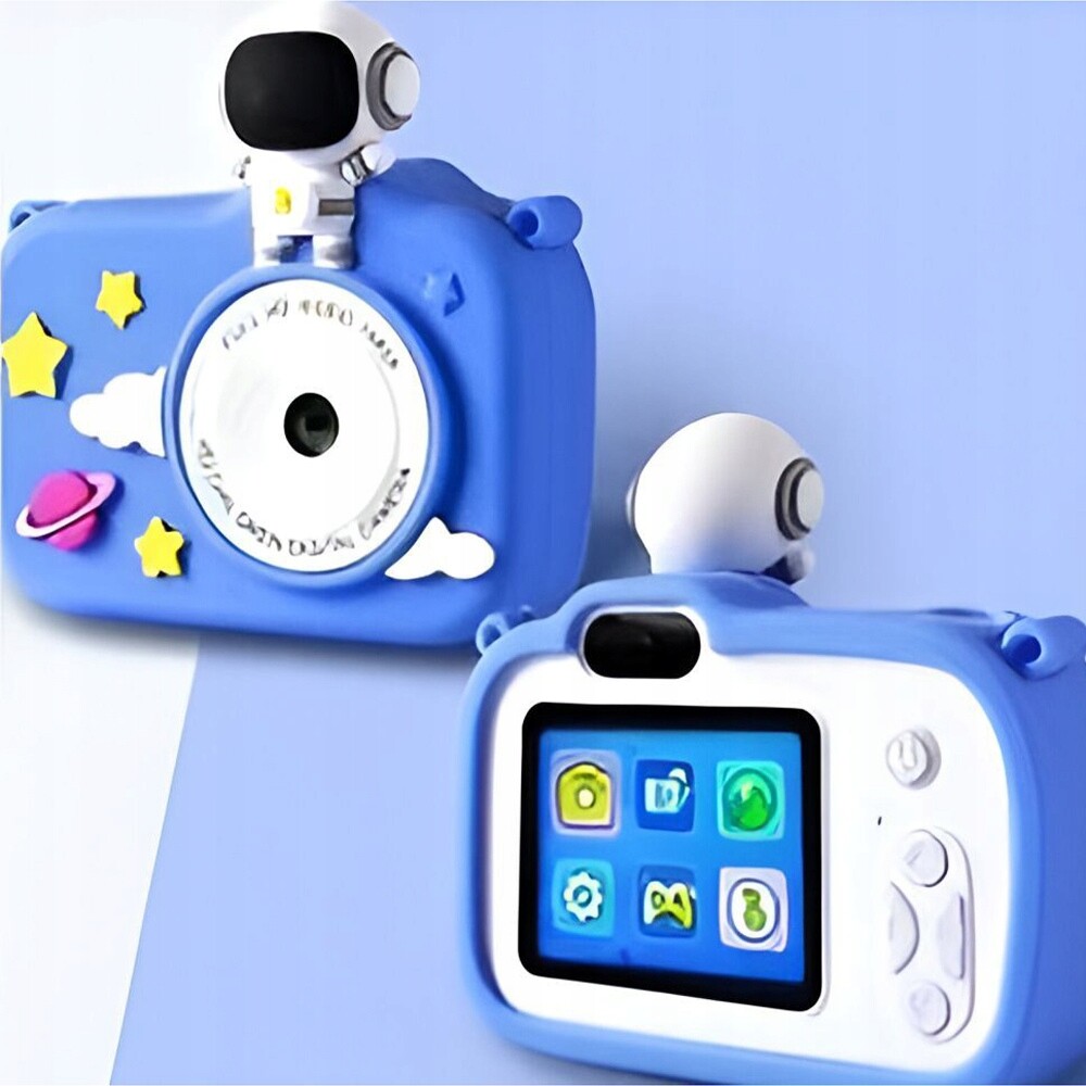 Mg CR12 Astronaut dětský fotoaparát 32GB karta, modrý