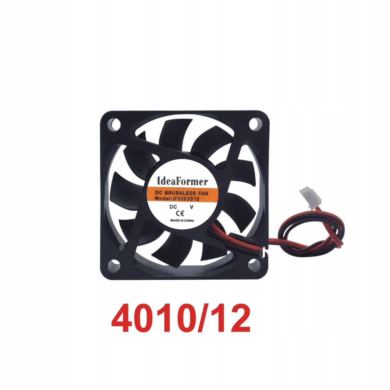 ventilátor 4010 bezkartáčový 40x40x10 mm, 12 V