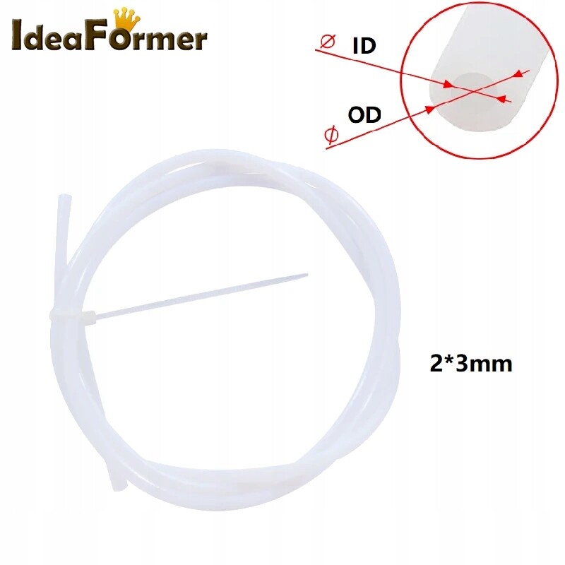 teflonová trubička z Ptfe – 2,0 x 3,0 mm – 3D, 1 m vložka pro tepelnou přestávku