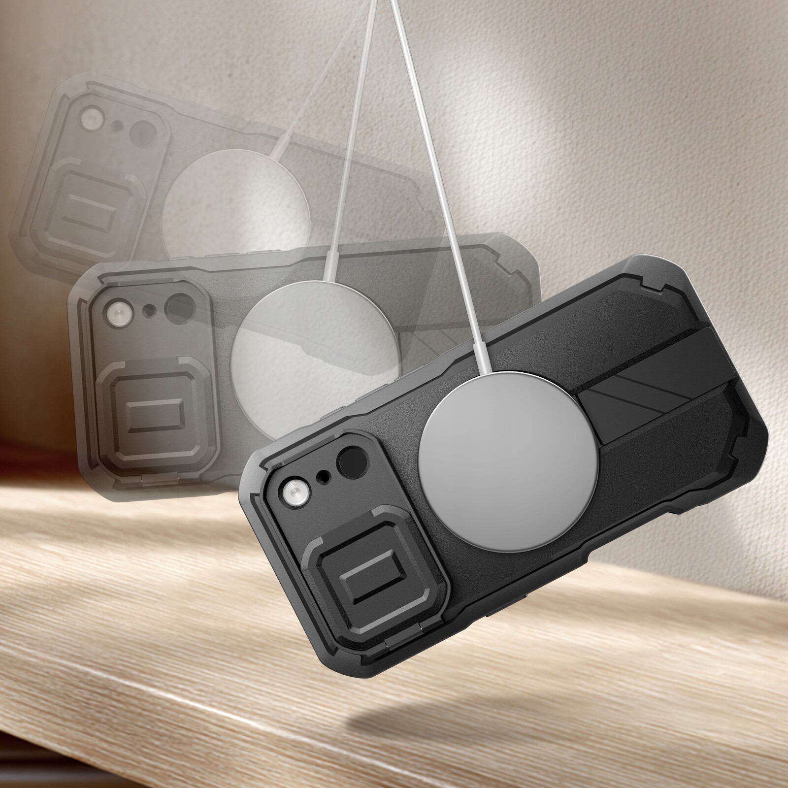 Tech-Protect Kevlar MagSafe kryt na iPhone 17 Pro Max, černý