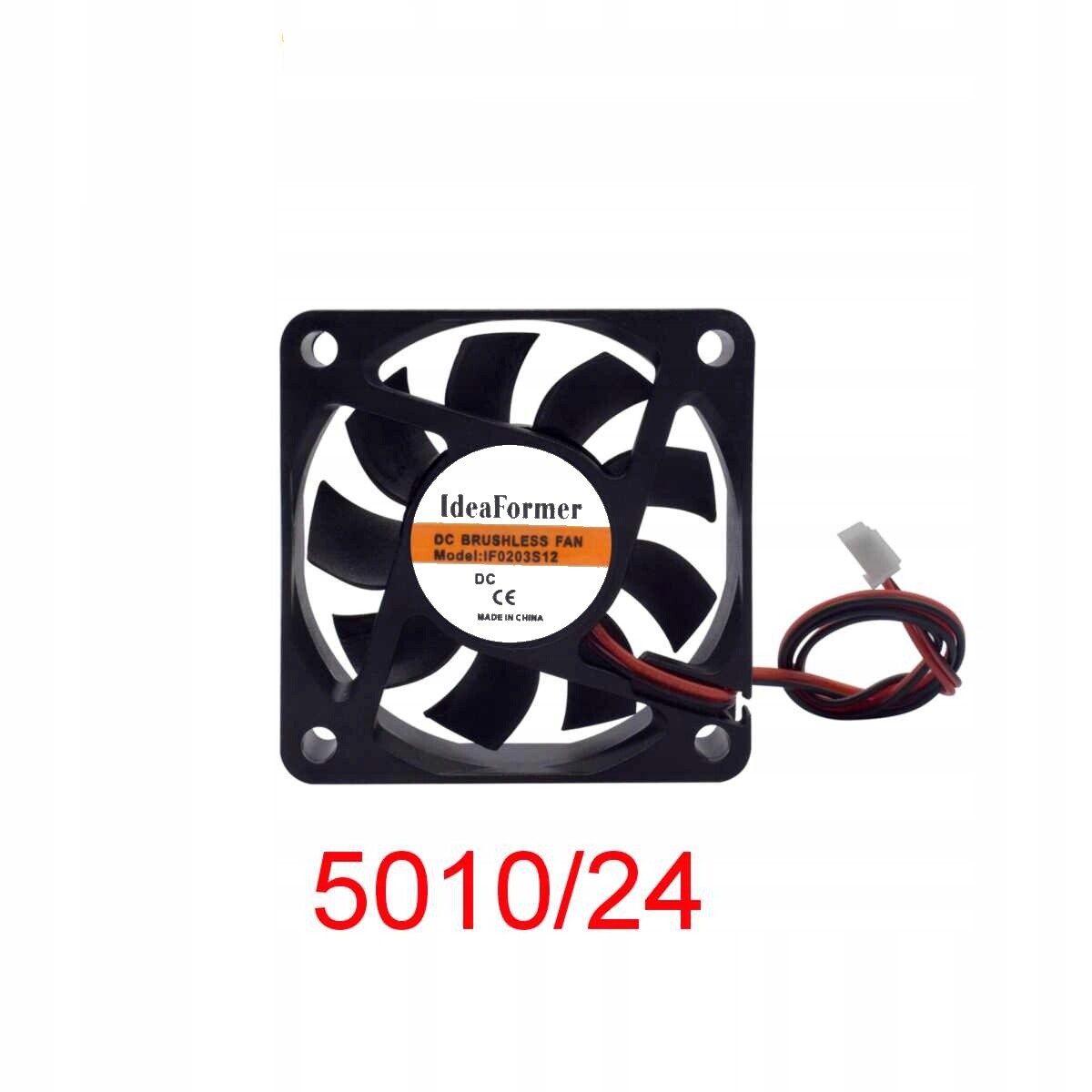 5010 bezkartáčový ventilátor 50x50x10mm, 24V