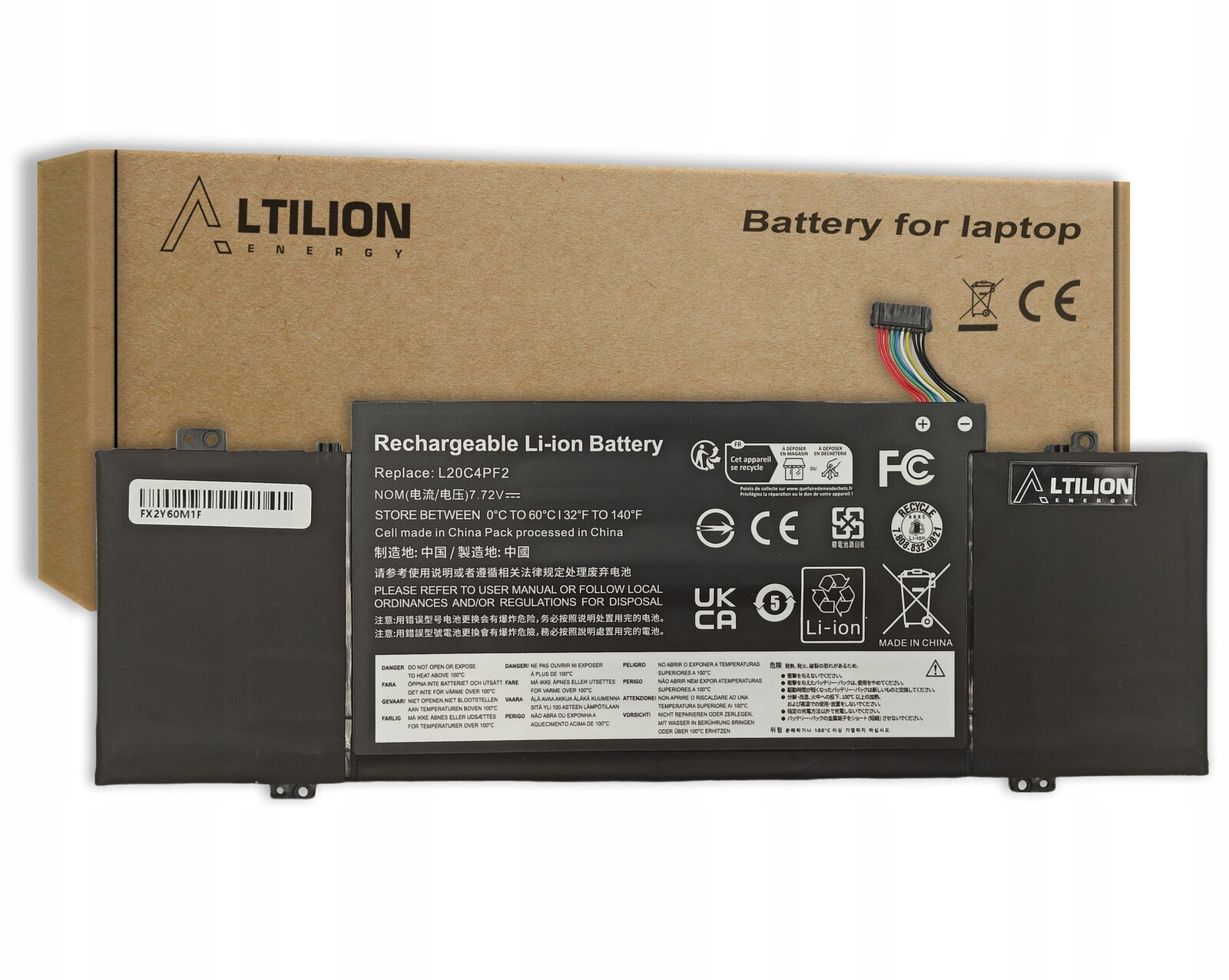 Baterie L20C4PF2 L20M4PF2 L20D4PF2 pro Lenovo IdeaPad Slim 7 Carbon-14ACN06