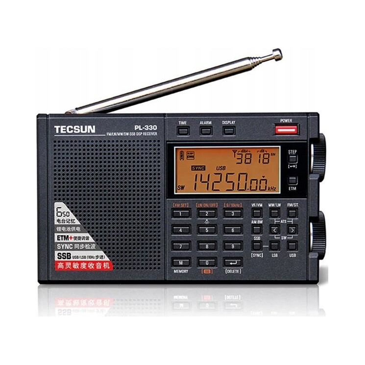 Tecsun PL-330 Fm/mw/sw/lw Ssb Dsp plnorozsahový radiopřijímač