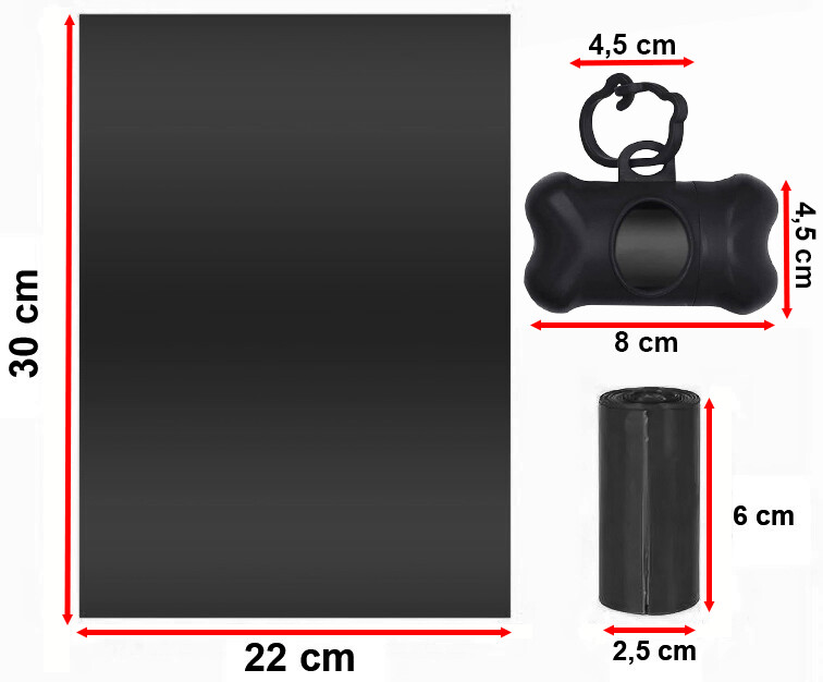 Sáčky Na Psí Exkrementy Hovínka Pro Psa Silné Velká Zásoba Sada Koleček
