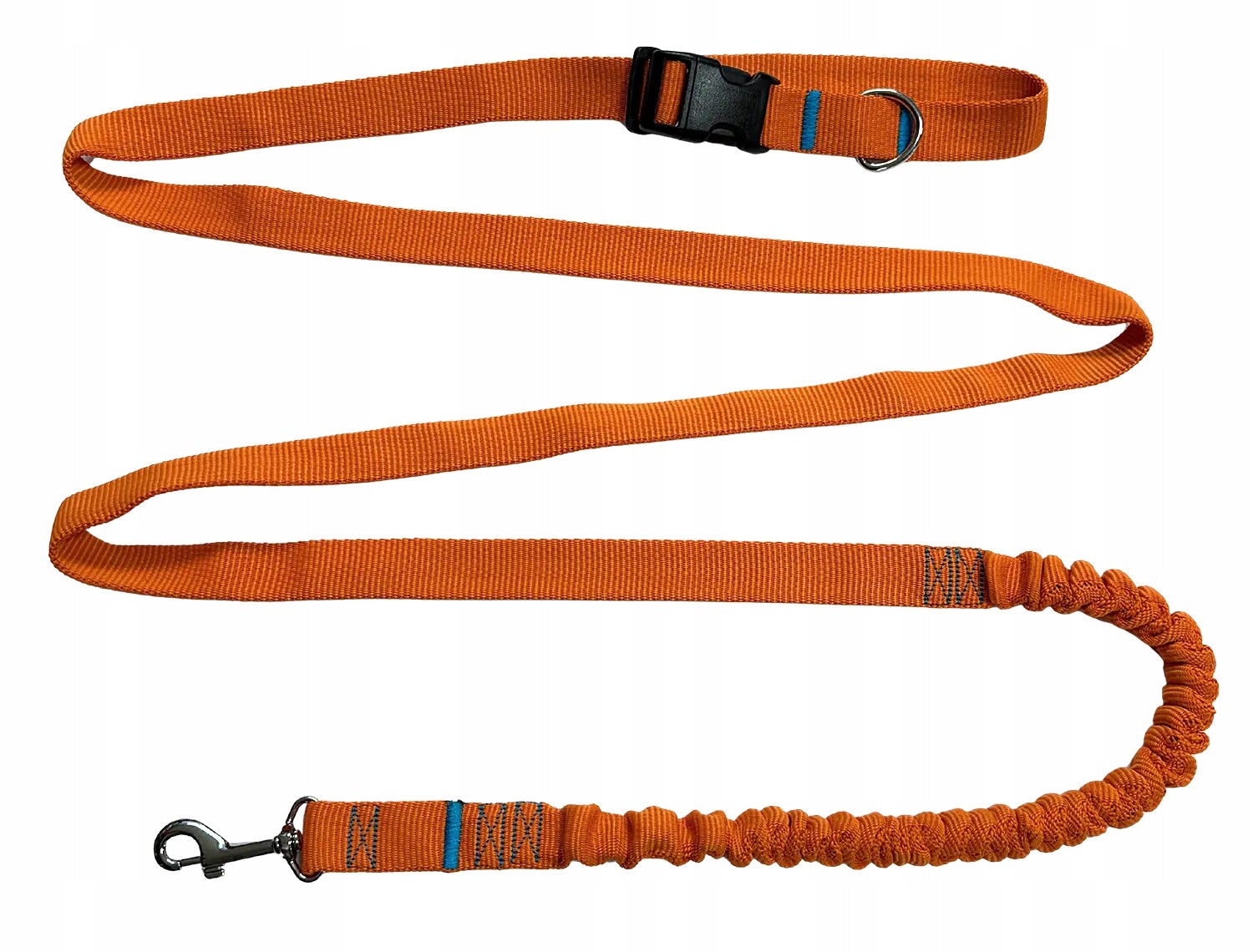 Vodítko pro psa s tlumičem 480 cm Orange Nastavitelná HandsFree Made in Pol