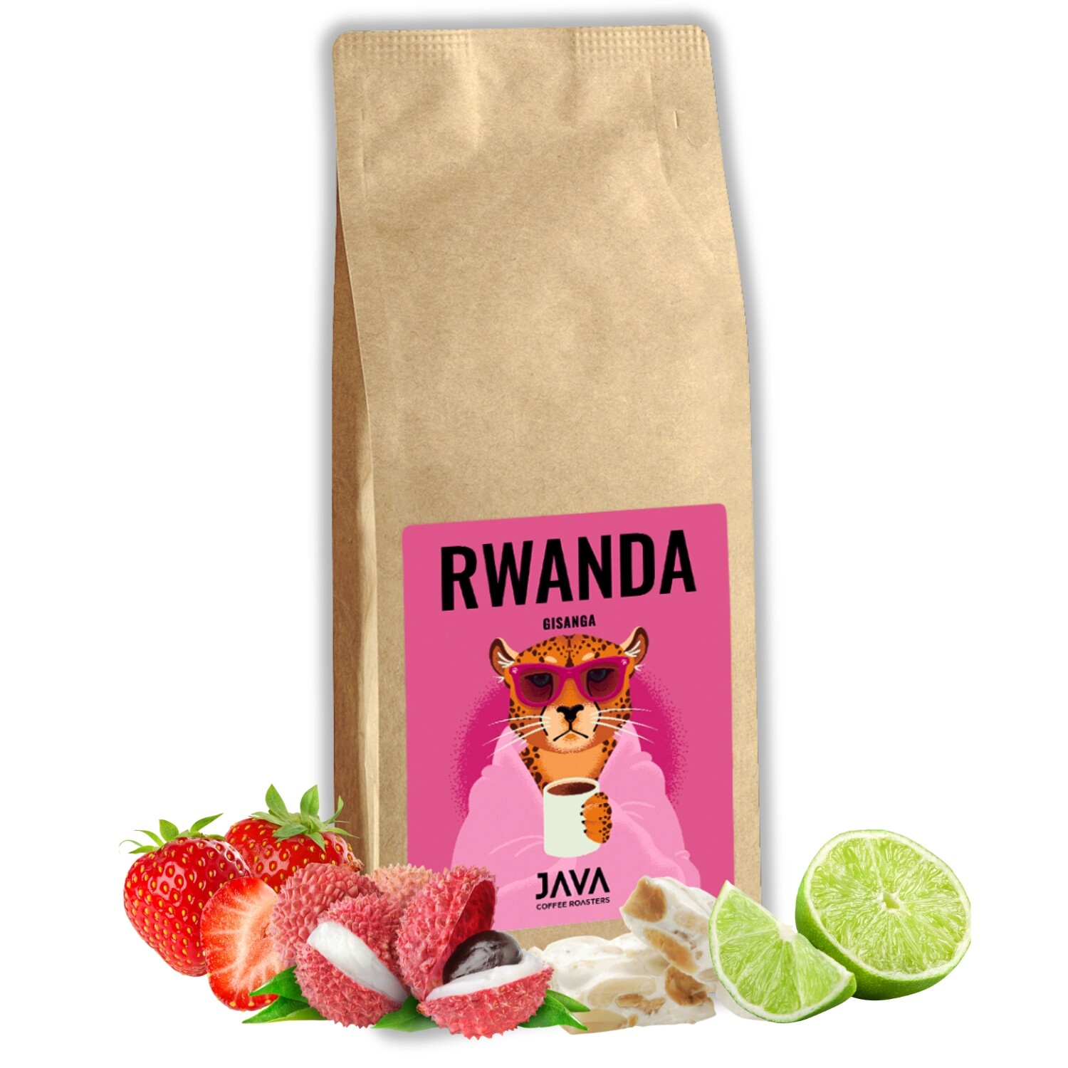Káva zrnková Rwanda Gisanga 1 kg čerstvě pražená 100% Arabica pod přeliv
