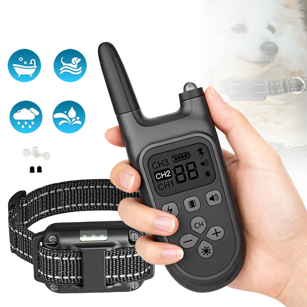 Elektrický výcvikový obojek pro psa Treser protištěkací obojek