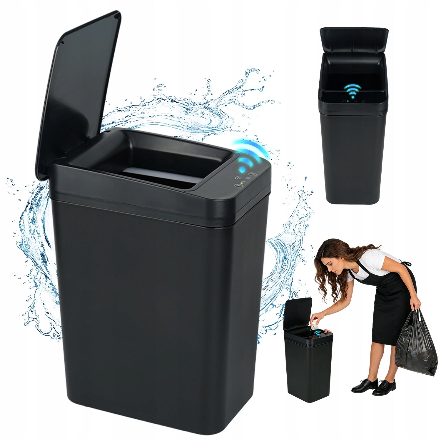 Automatický koš 12 l s infračervenou technologií pro kuchyň Abs Material