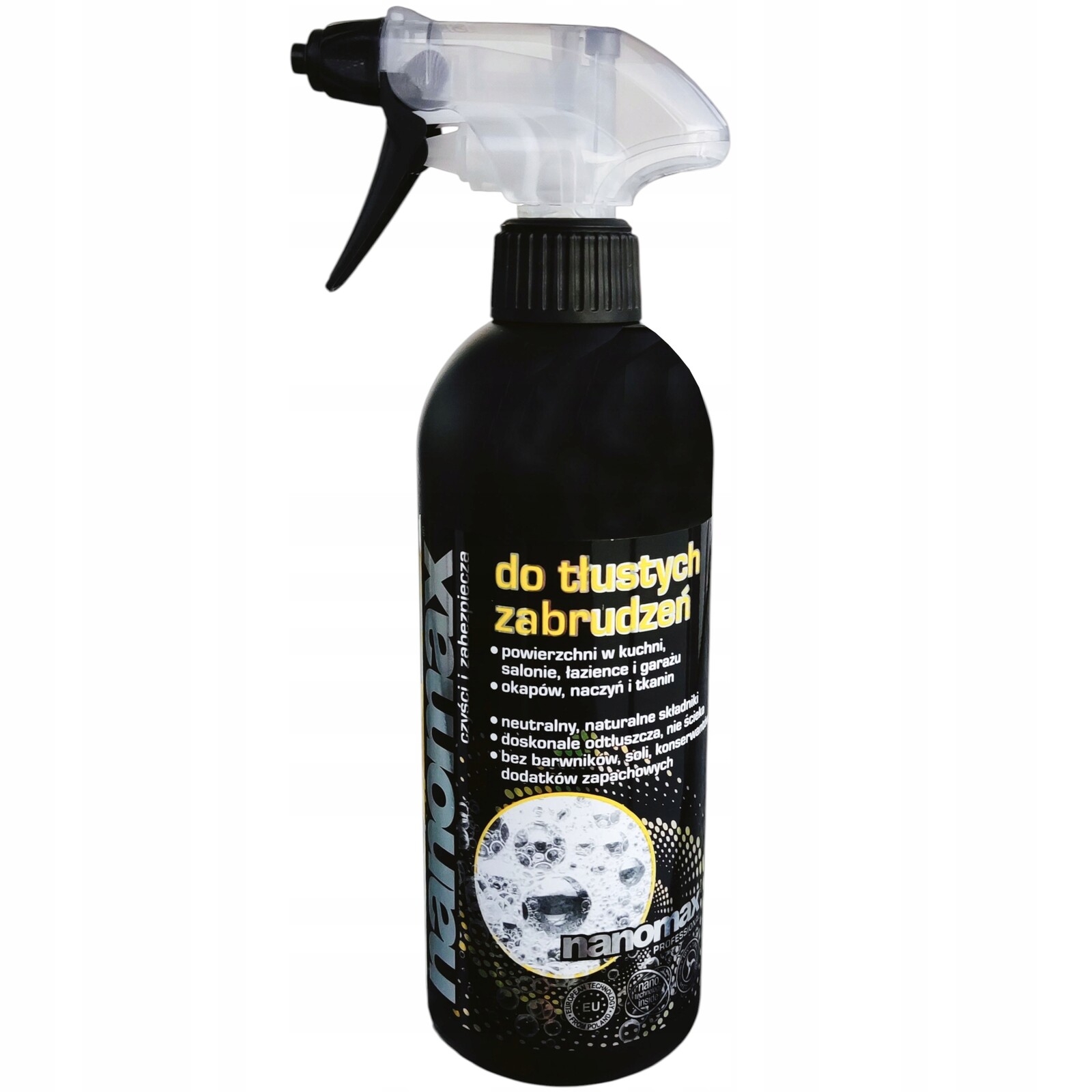 Tekutý Prostředek Na Mastné Nečistoty Kuchyně Okap Čalounění Koberec Desky 500 ml