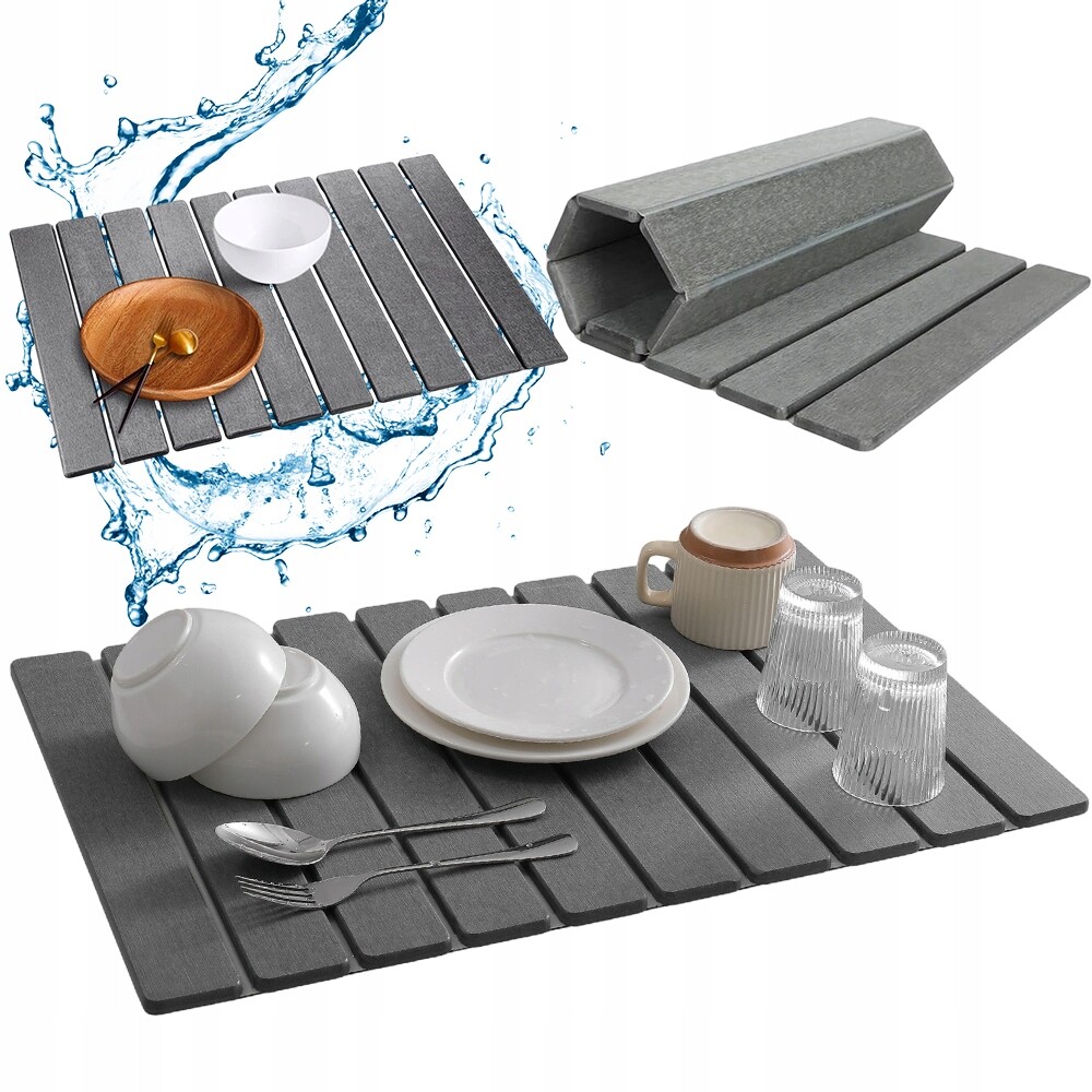 Odkapávací podložka 60 x 40 cm z křemeliny pro moderní rodiny