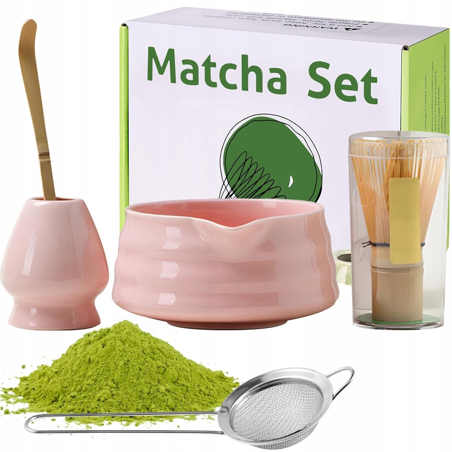 Elegantní Sada Na Vaření Matcha – Sada 5 Dílů, Ideální Jako Dárek