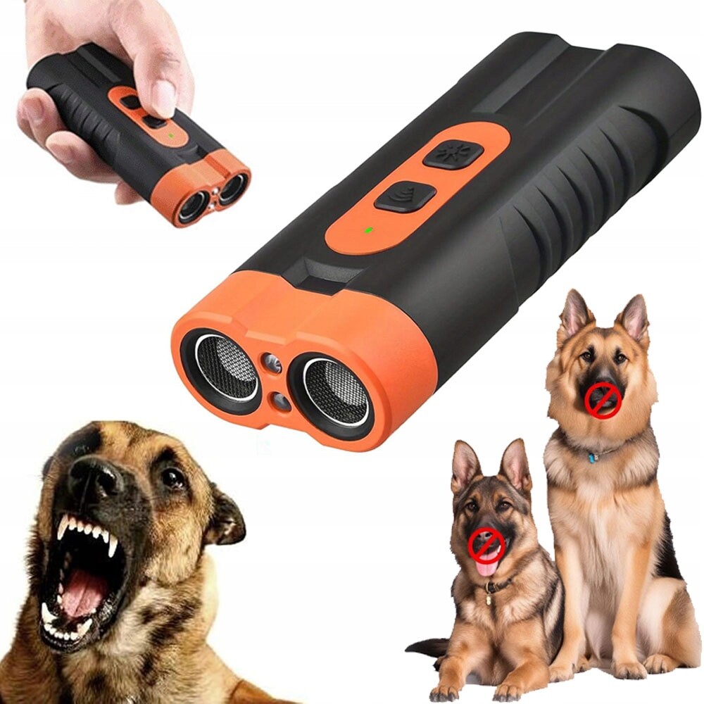 Protištěkač 30 Stop, Dosah 800 Mah S Dvojitou Led Svítilnou, Oranžový