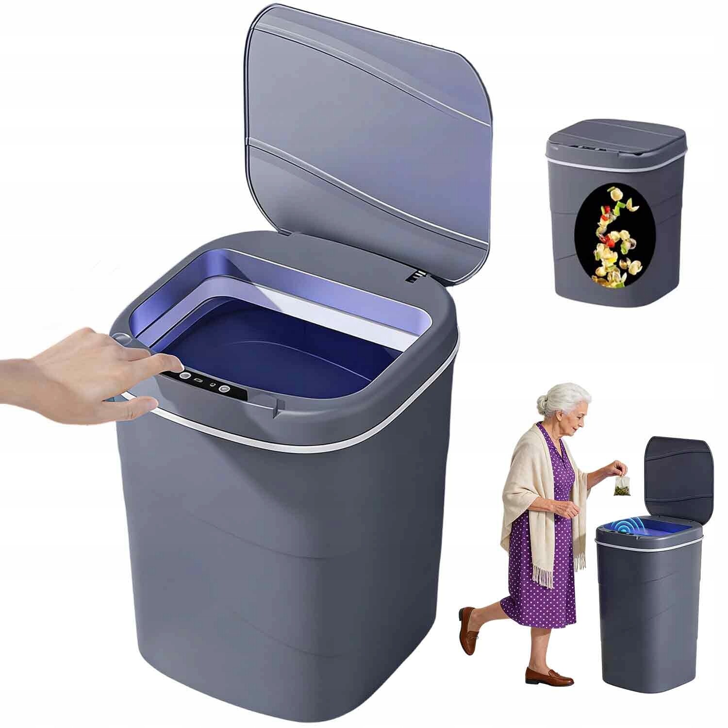 odpadkový koš se senzorem 17 l, bezdotykový, s tichým zavíráním
