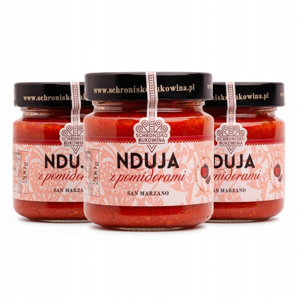 Nduja rajčata San marzano 2 v 1 ostrá Nduja s rajčaty omáčka