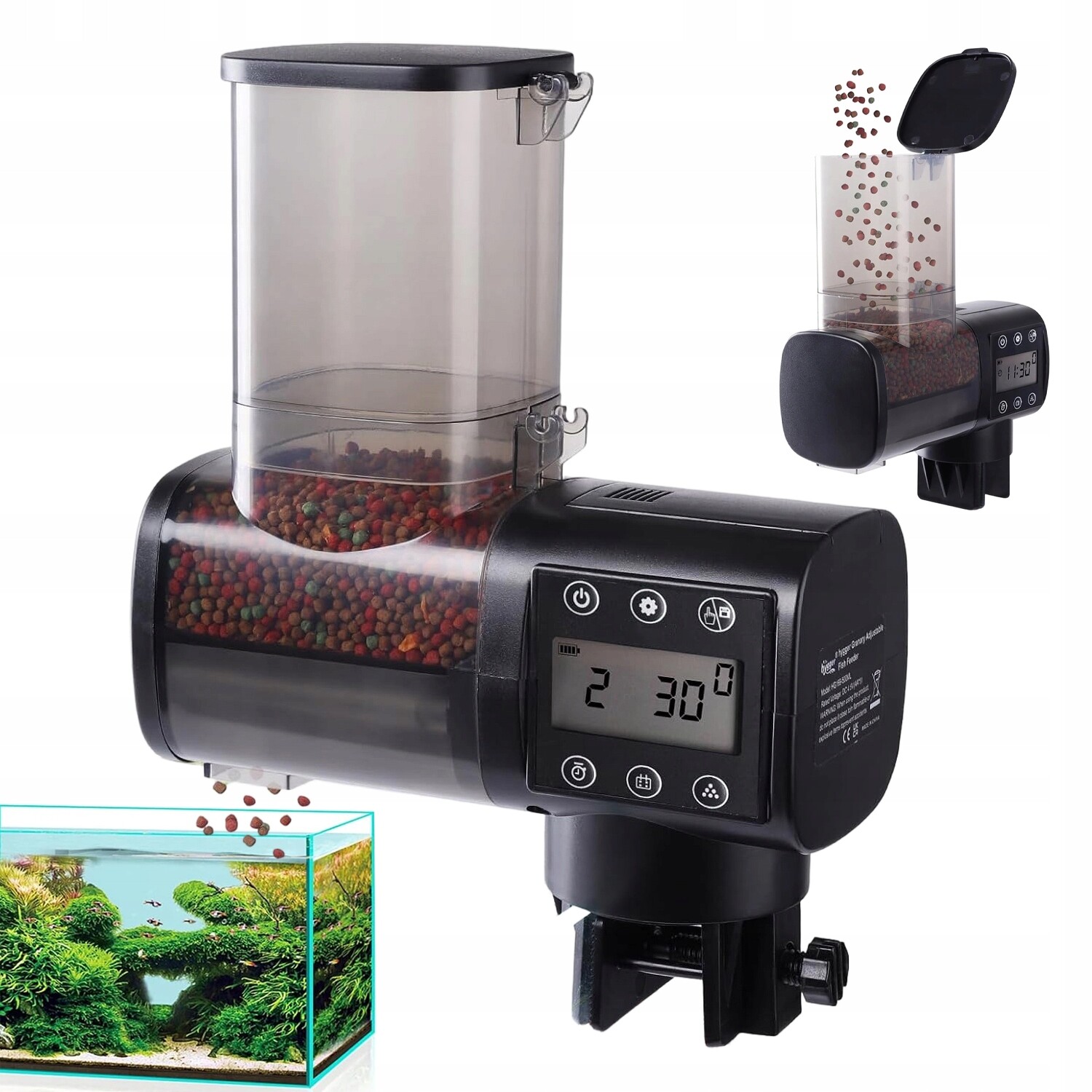 Elektronické Krmítko Pro Ryby S Funkcí Nahrávání Hlasu A Displejem