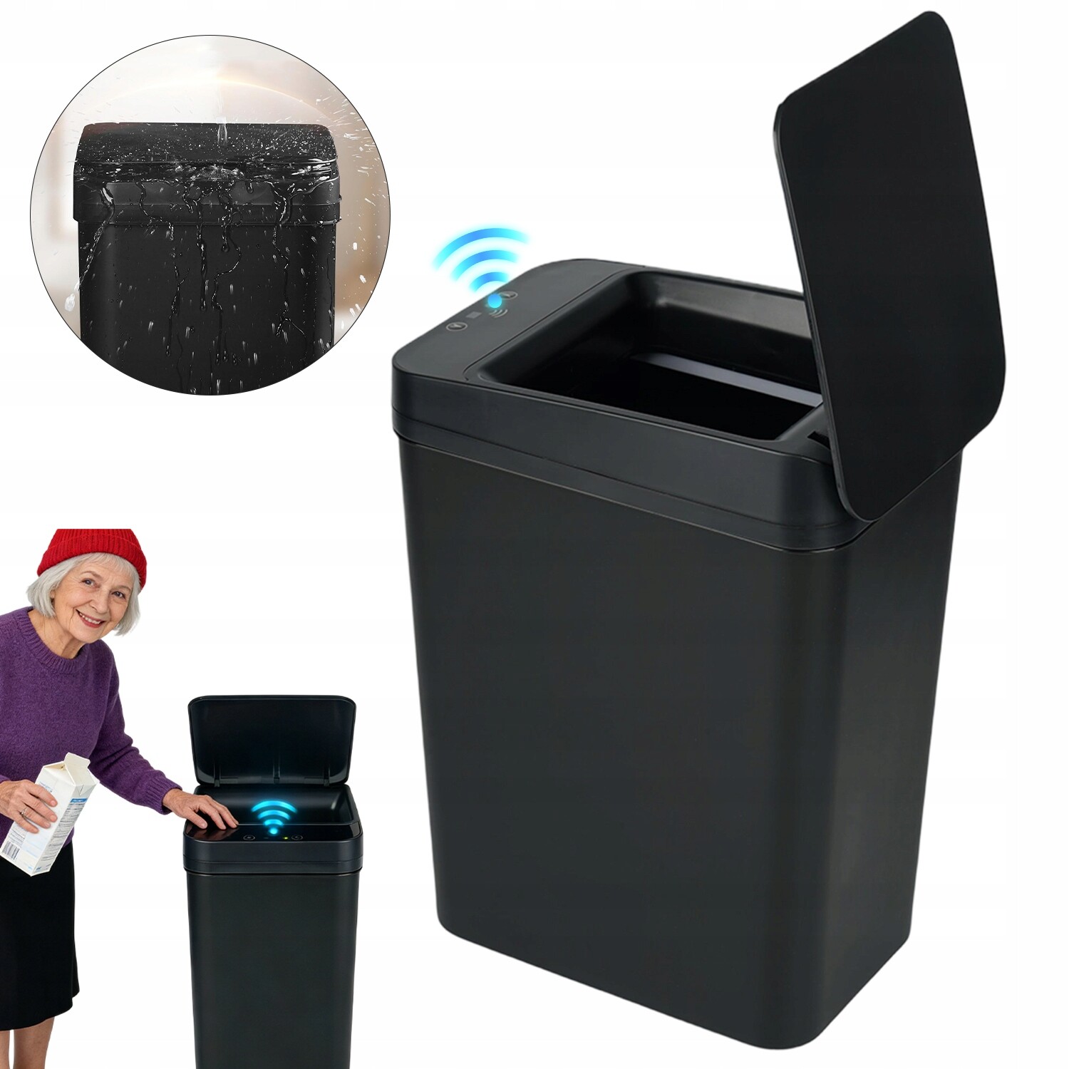Odpadkový Koš s infračerveným senzorem 12 l Objem pro malou rodinu