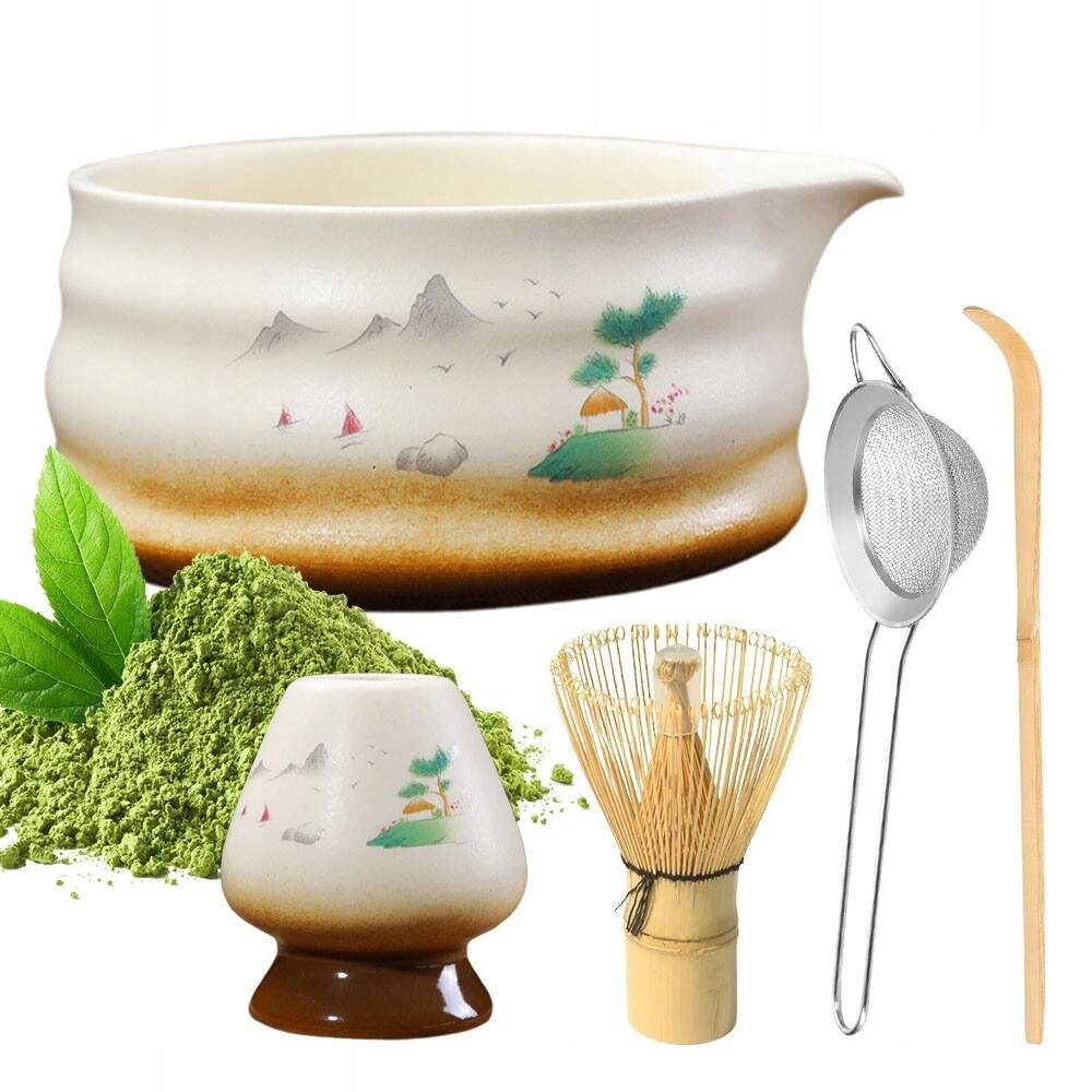 Sada nástrojů pro matchu Dárek Keramická metlička na čaj Matcha