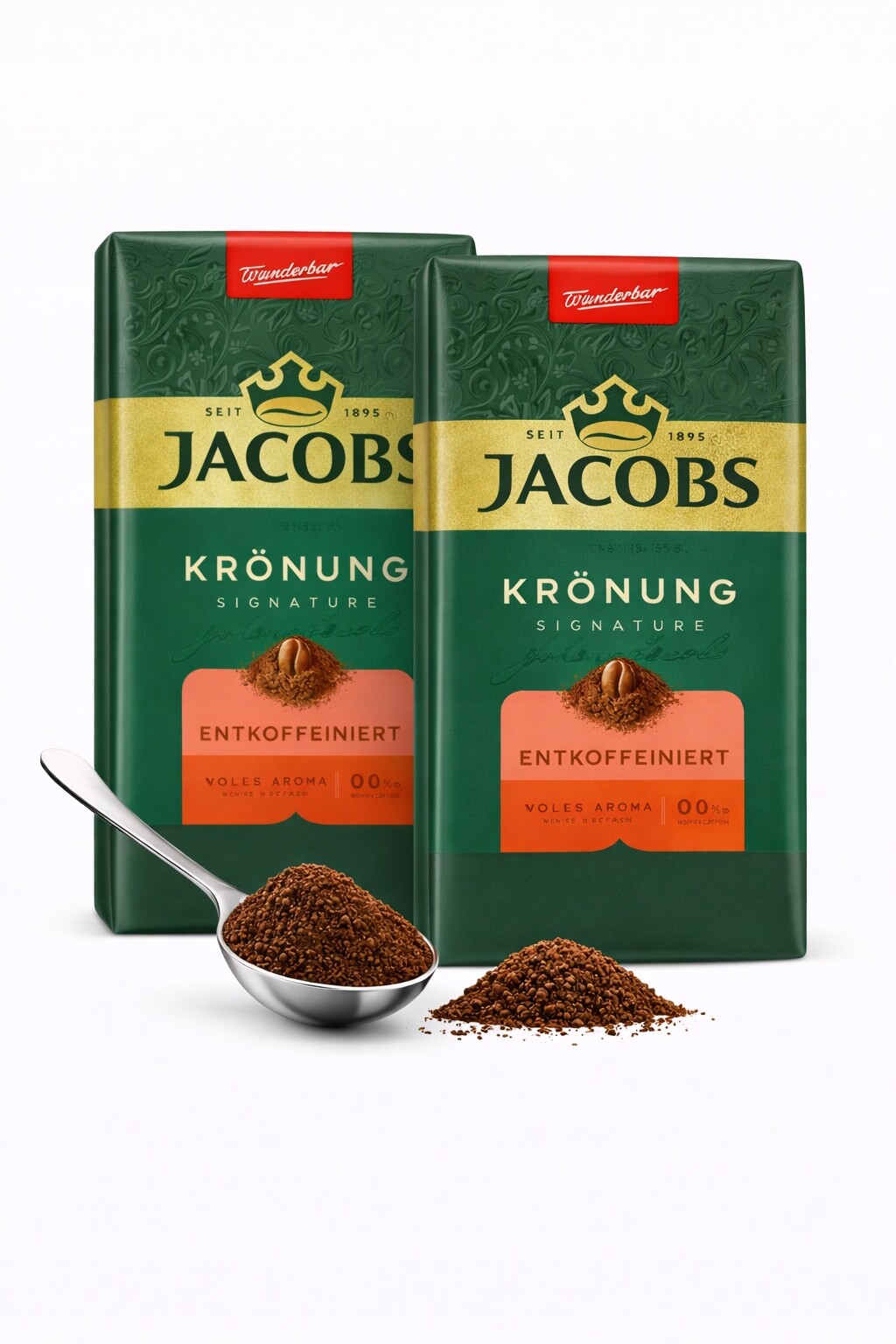 Mletá káva Jacobs Kronung Decaf 500 g bez kofeinu, aromatická