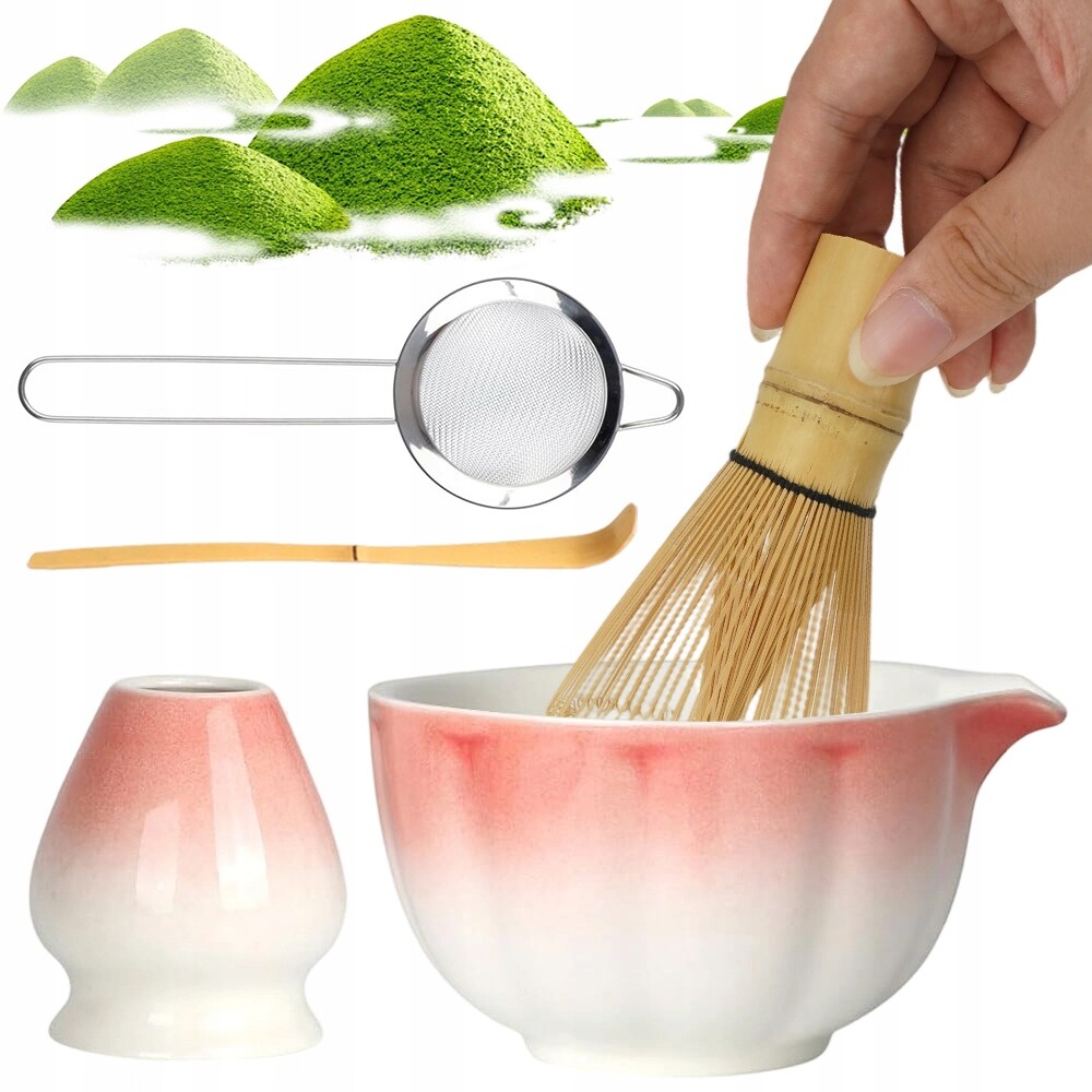 Keramická Miska Sada Na Vaření Matchy Plná Růžová, Přírodní Gradient