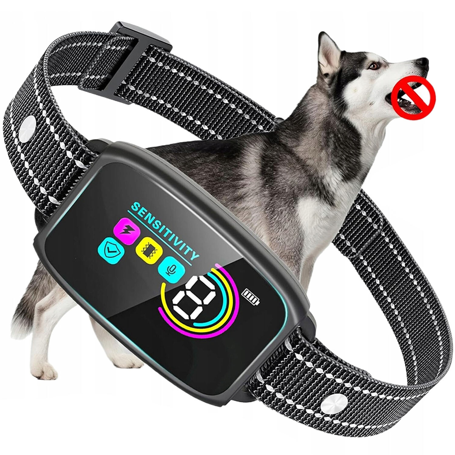 Automatický elektrický obojek proti štěkání Utišující vodu