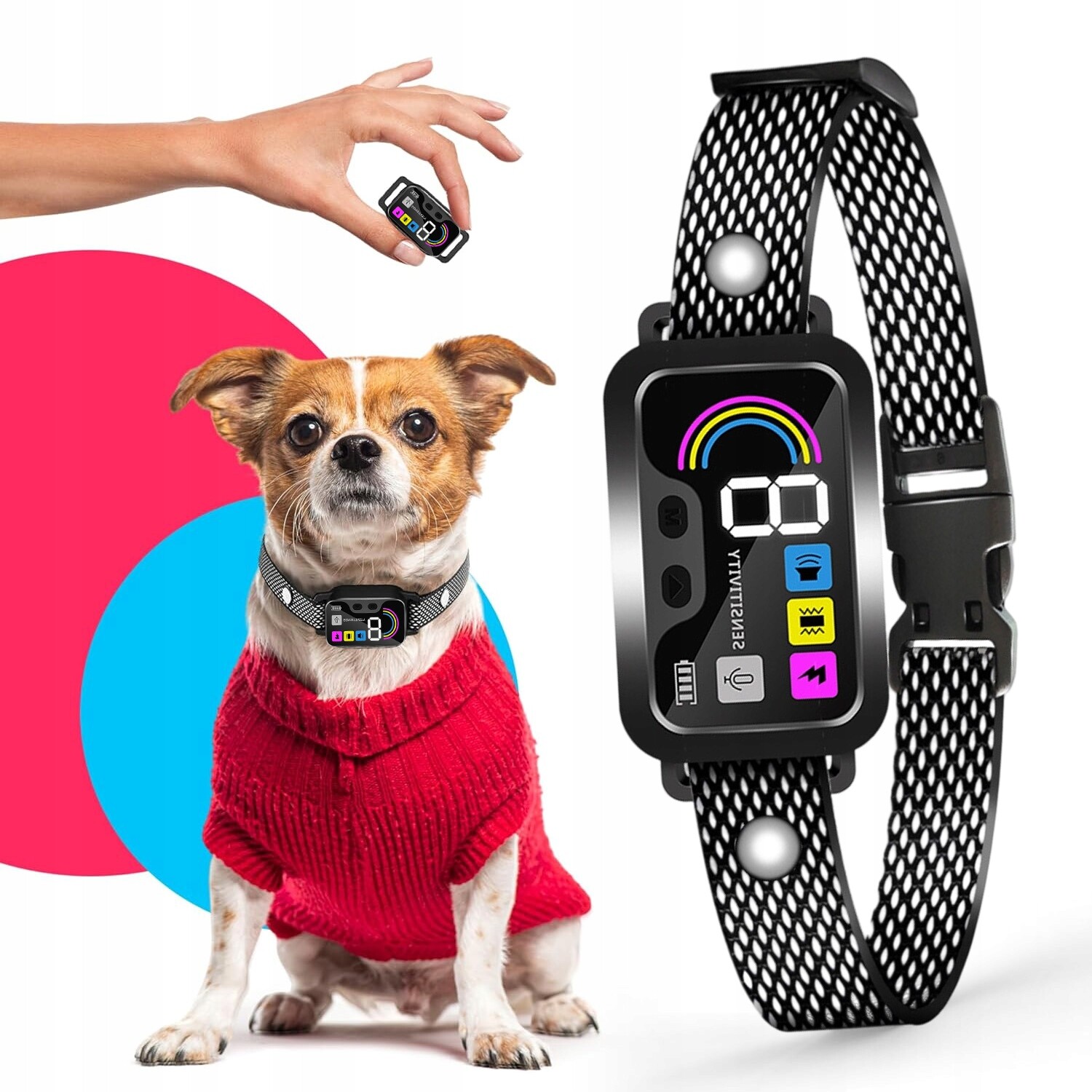 Automatický Protištěkací Obojek Pro Trénink Nabíjení Přes Usb, Dlouhá Doba Provozu IP67