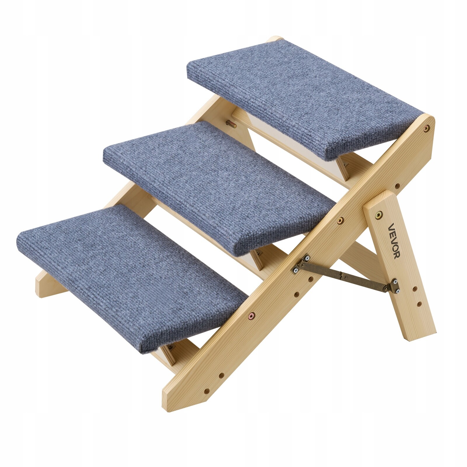 Vevor Schody pro psa 3-stupňové Nosnost 68KG Skládací schody pro zvířata