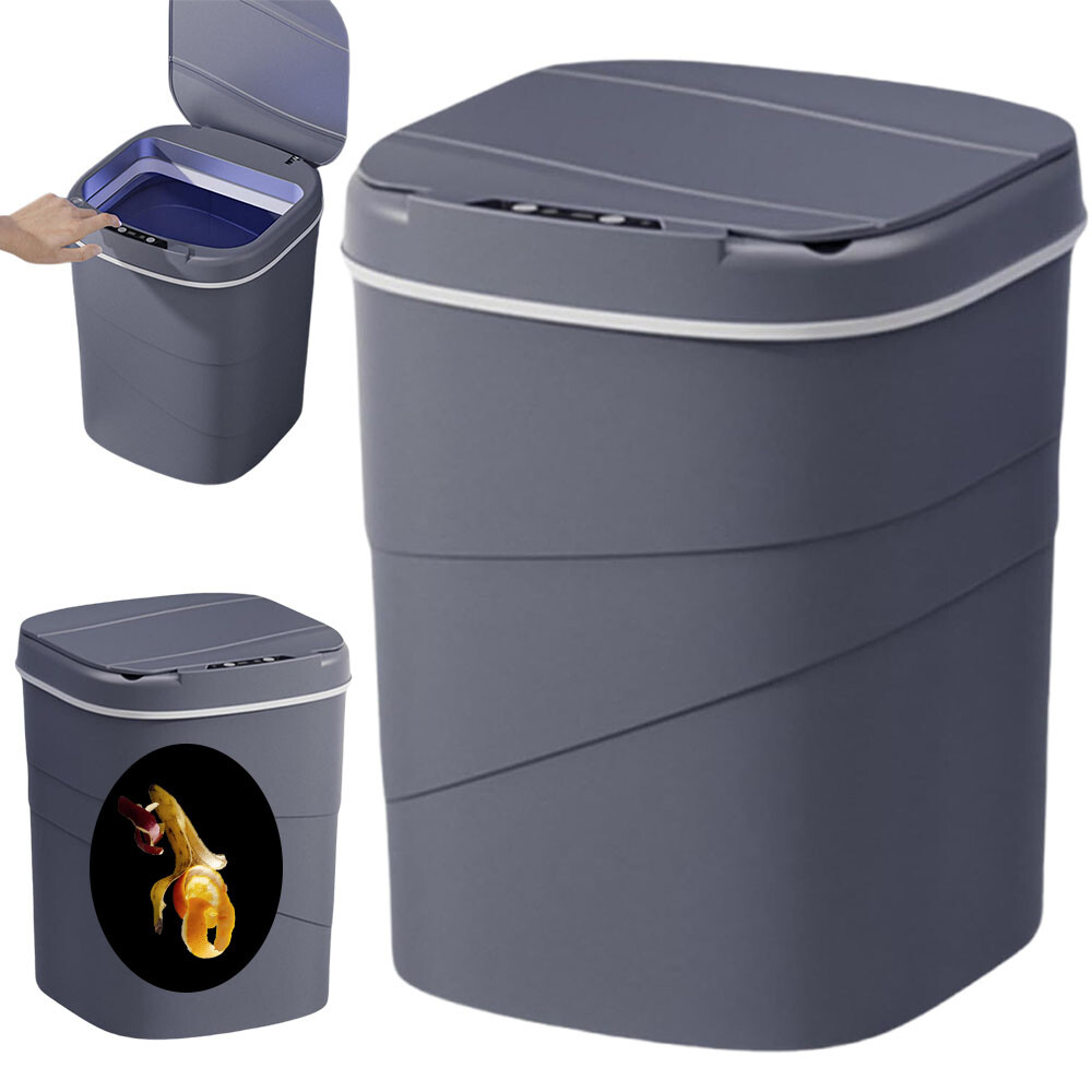17L bezdotykový Odpadkový Koš Inteligentní nádoba na odpadky se skrytým víkem