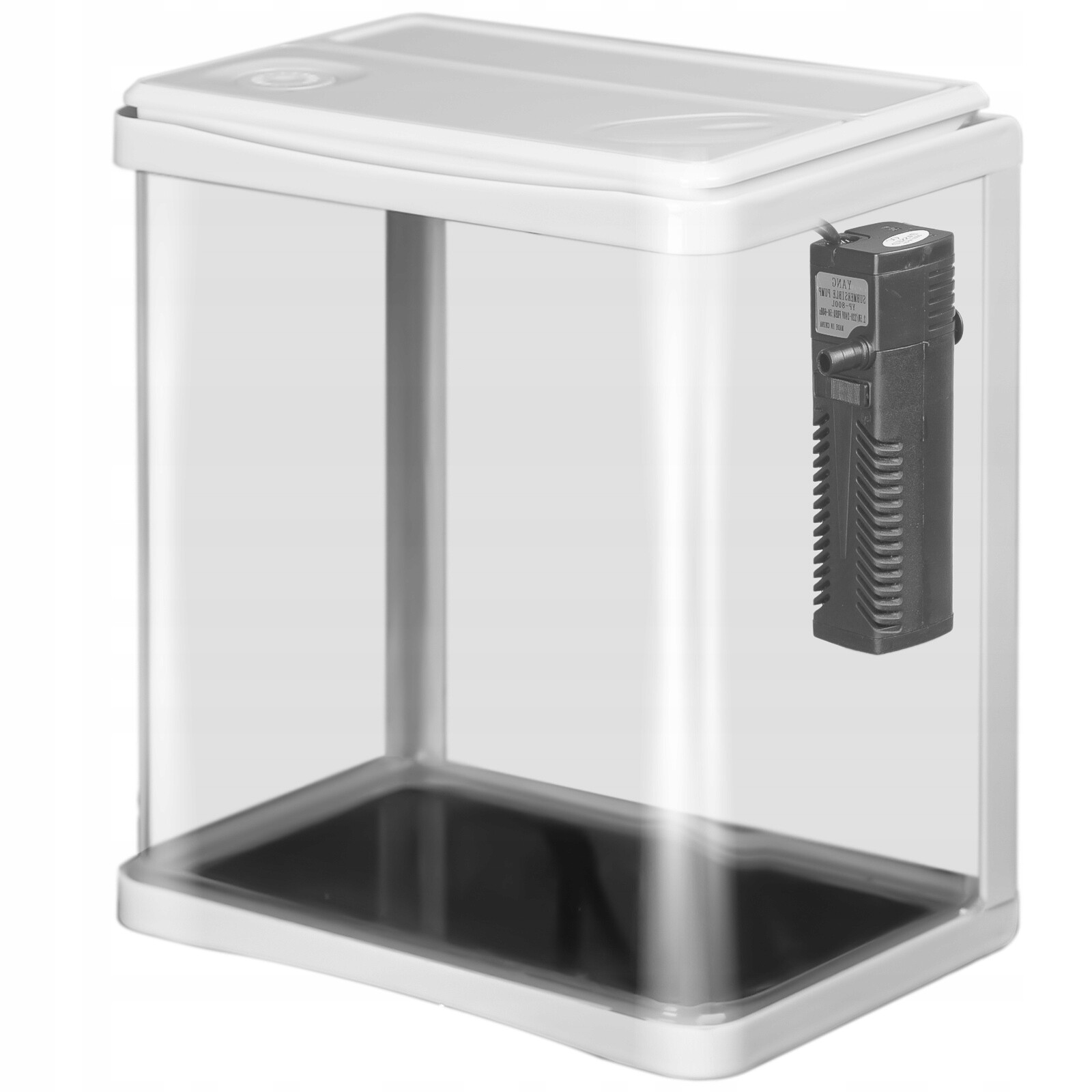 Malé Akvárium Kompletní Sada 3 L S Filtrem A Led Lampičkou, Bílá