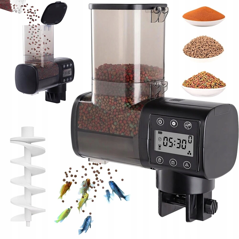 500 ml Automatické krmítko s baterií Aa Lcd 6x denně bez blokování