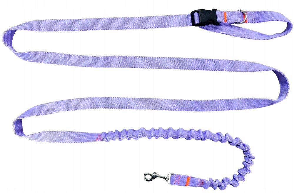 Vodítko pro psa s tlumičem 480 cm Wrzos Regulovatelné HandsFree Vyrobeno v Polsku