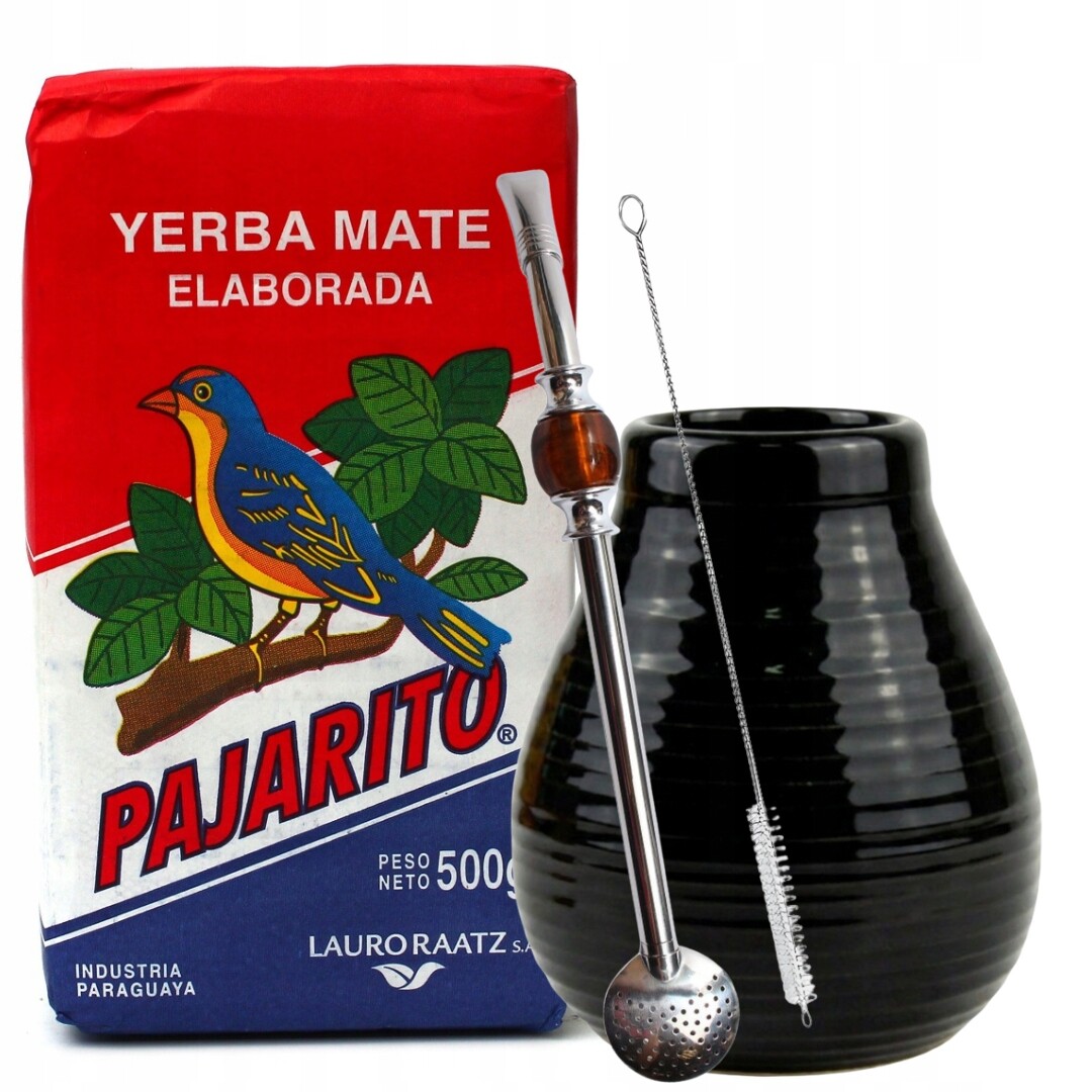 Paraguayský set Yerba Mate Pajarito Tradicional Tykva a Bombilla