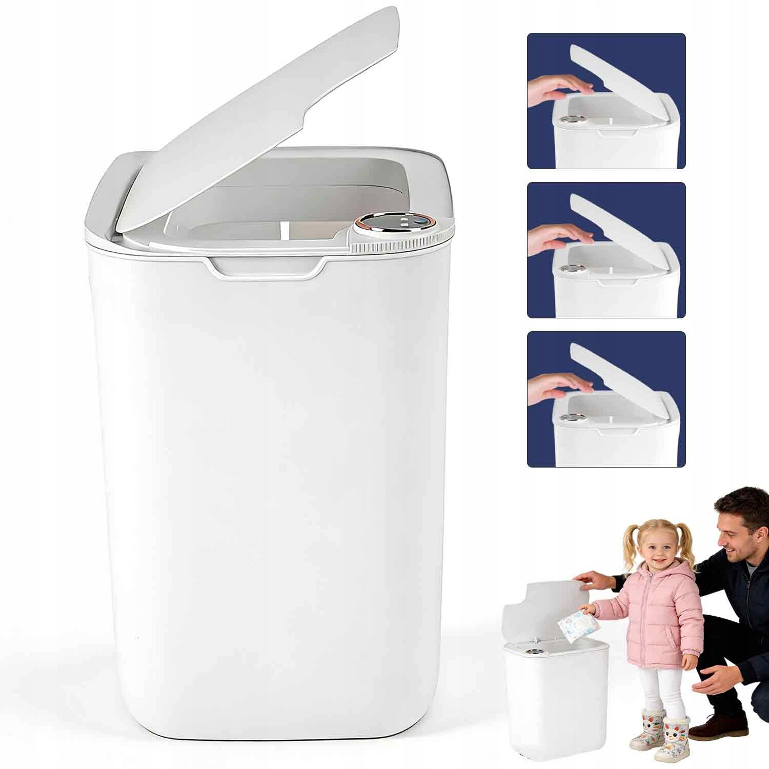 inteligentní odpadkový koš 18 l, bezdotykový, automatický senzor pohybu