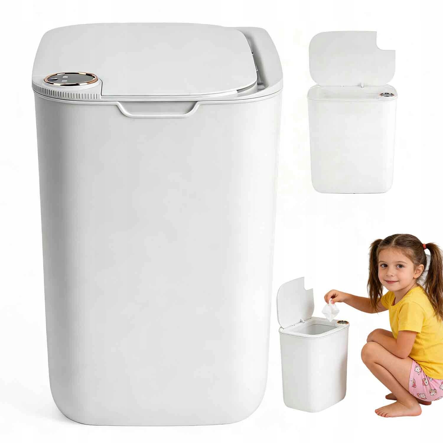 odpadkový koš s 18l senzorem, automatický, bezdotykový, s displejem