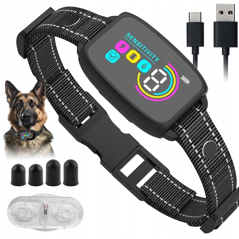 Ip67 Protištěkací obojek 8 úrovní regulace pro malé i velké psy