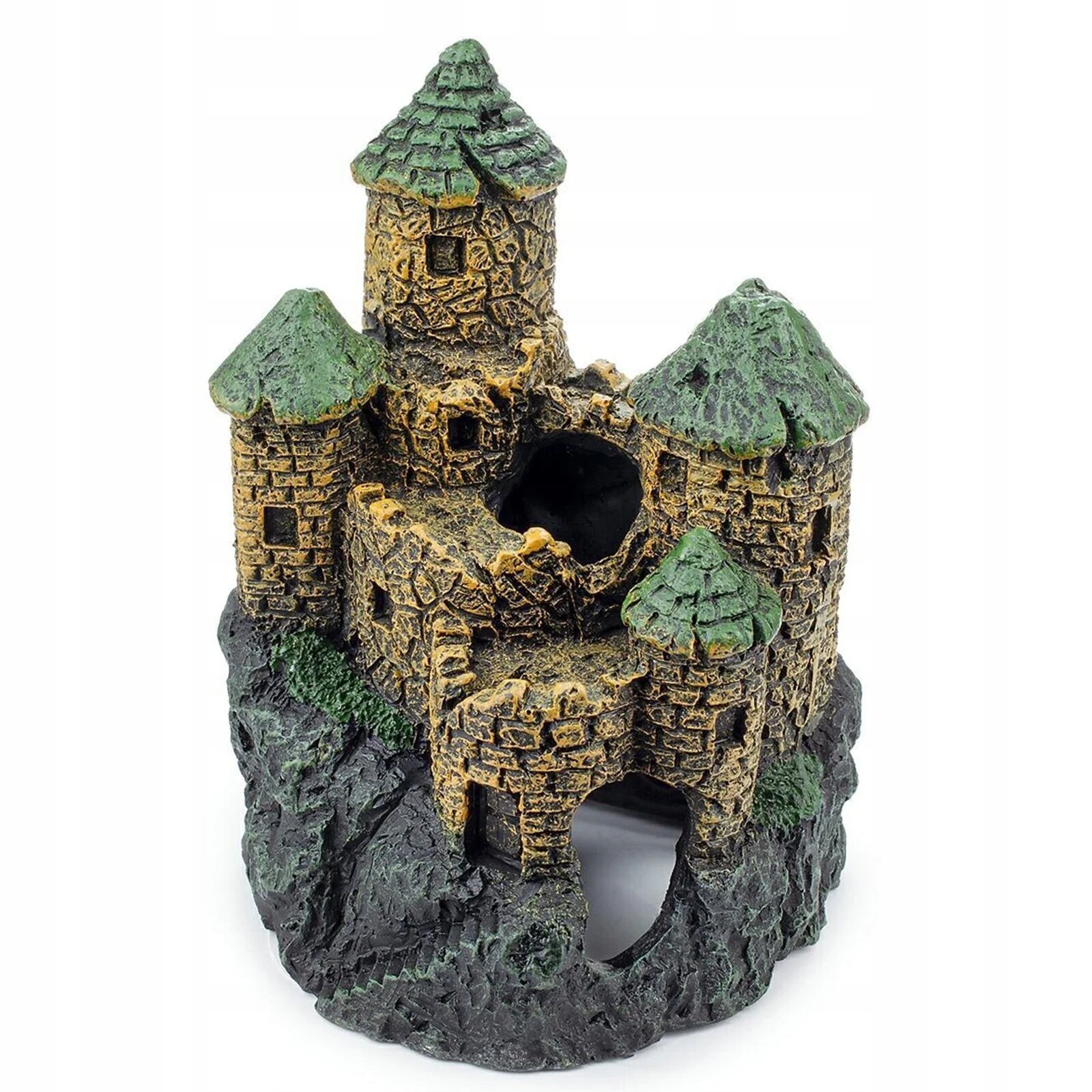 Ozdoba Do Akvária Dekorace Zámek Pevnost Impregnovaná Bezpečná 14,5 CM