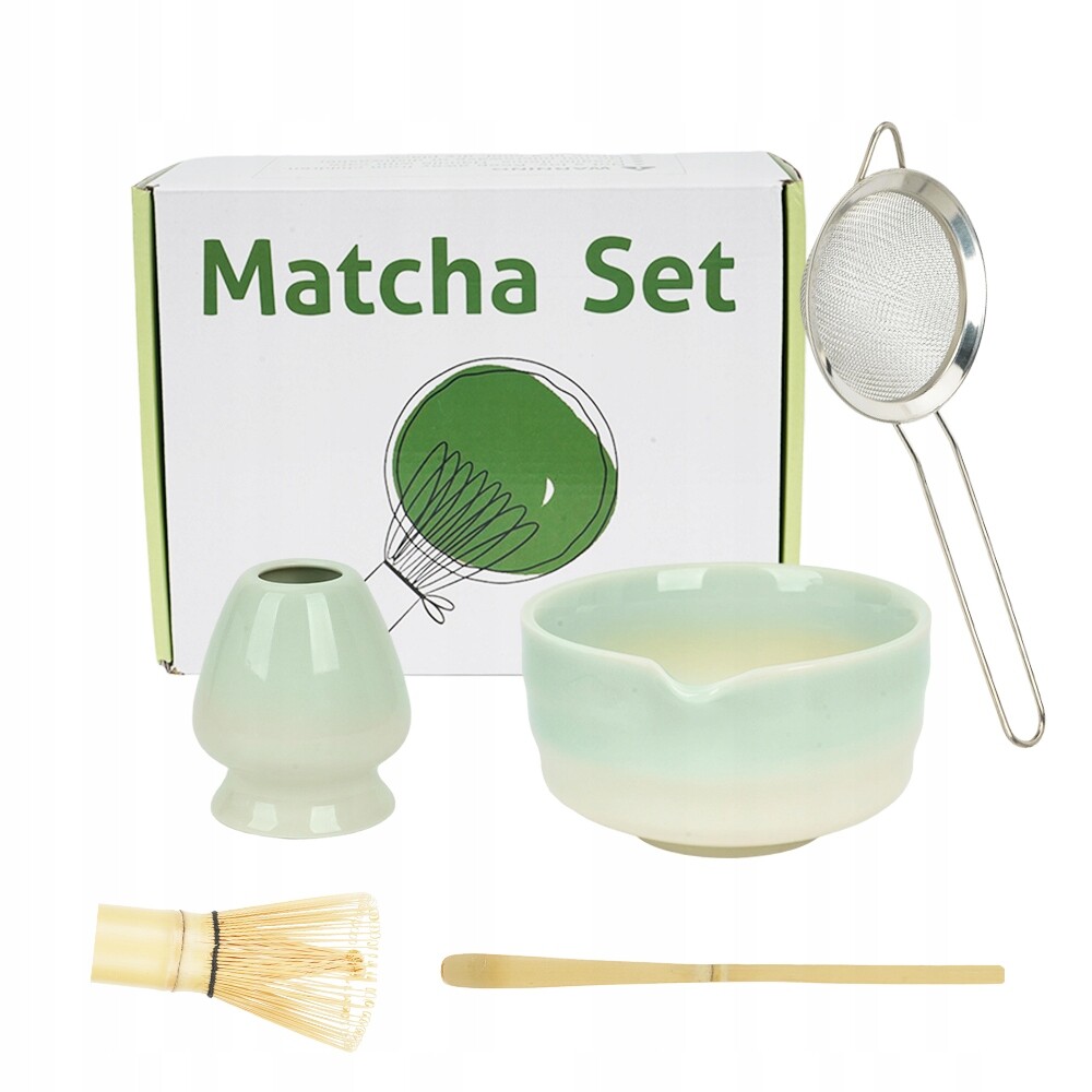 Japonská sada 5 pro vaření Matchy Keramika Gradient Chawan a Šlehací metla