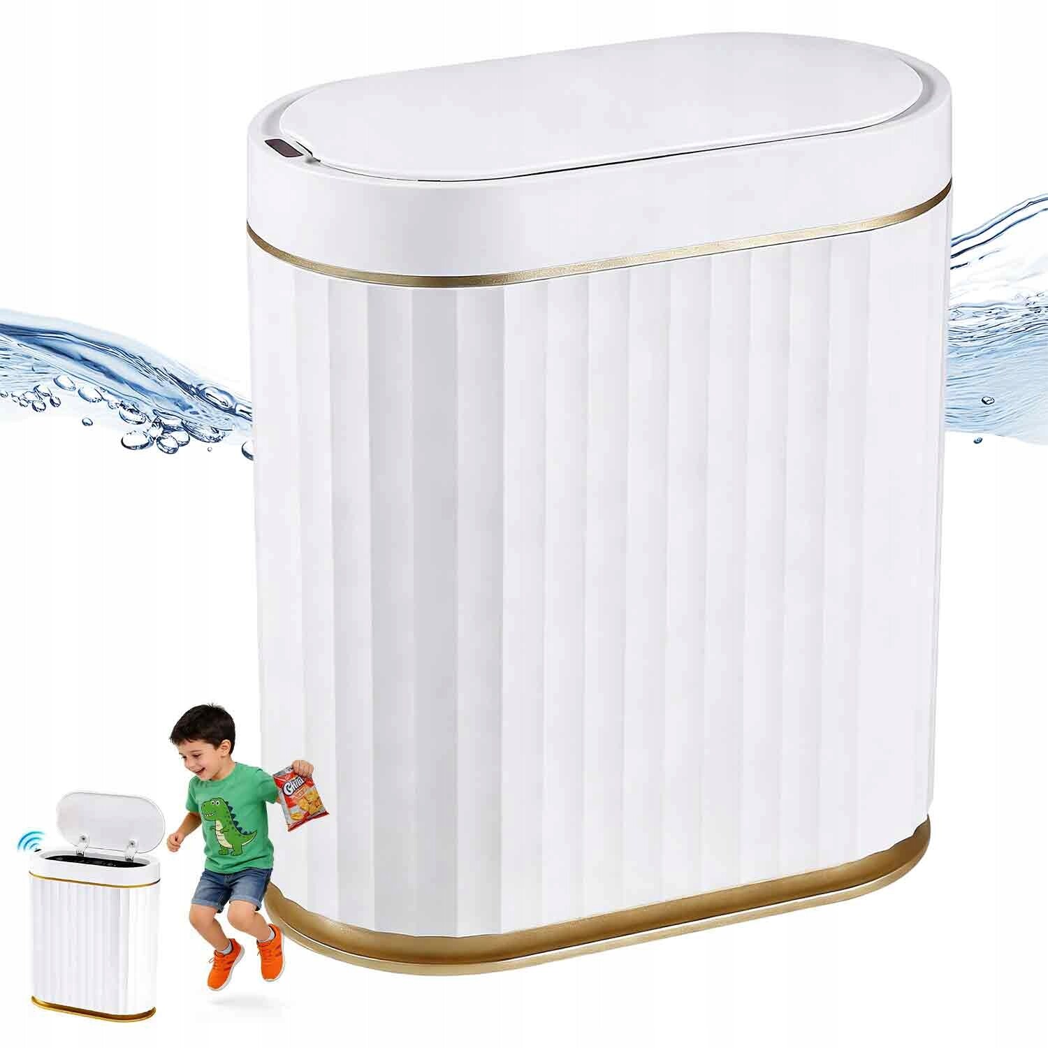 odpadkový koš do kuchyně s bezdotykovým senzorem, automatický, 7 l, ipx5