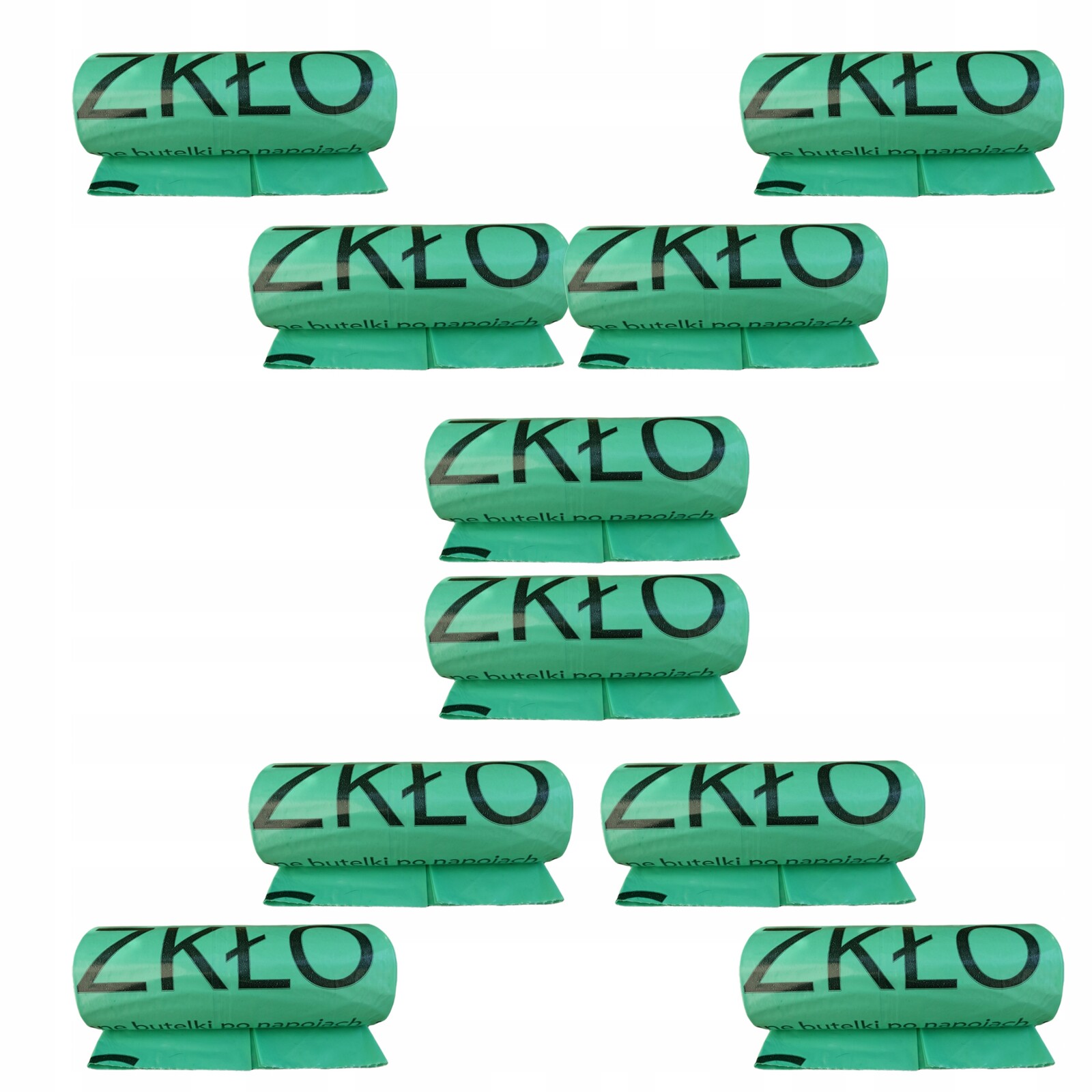 Sáčky na třídění odpadků Sklo Zelený koš 120L