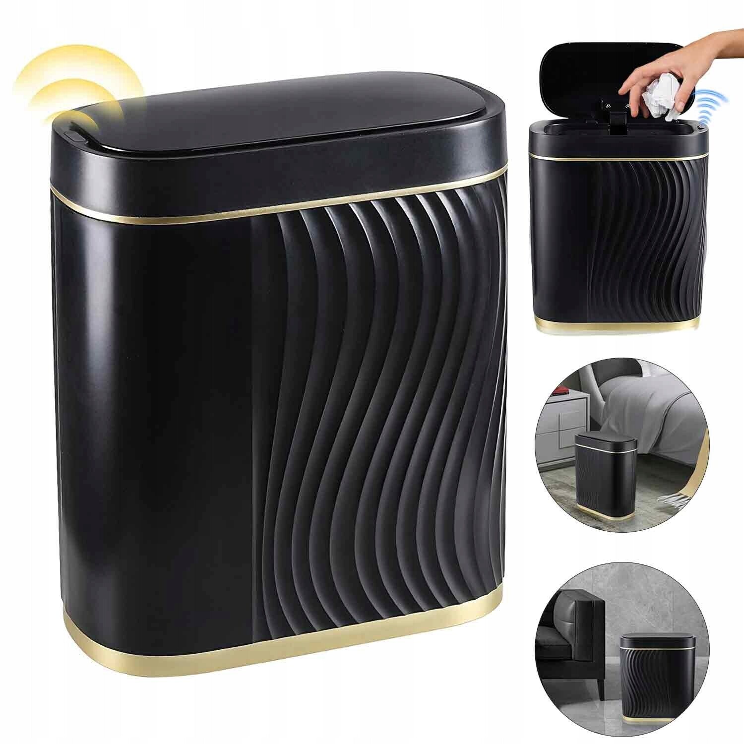 odpadkový koš s 8l senzorem, bezdotykový, automatický do kuchyně i kanceláře