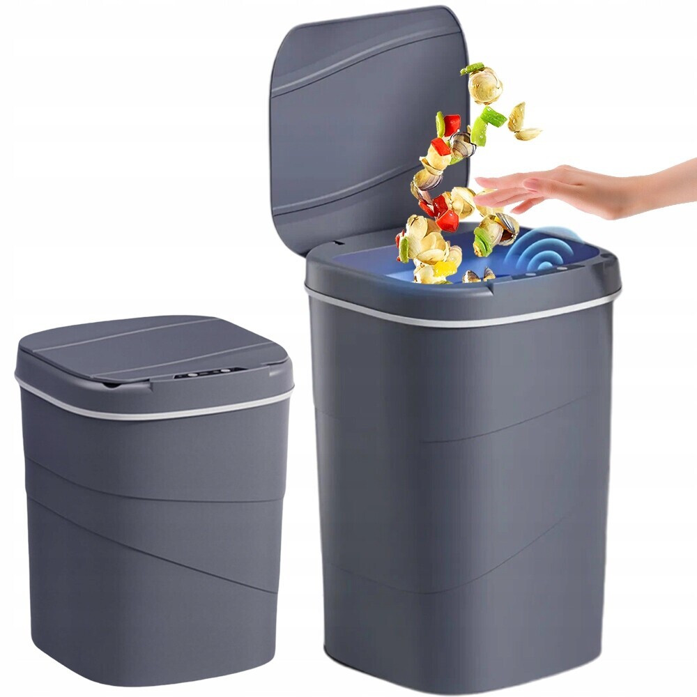 Automatický Koš 17 L S Pohybovým Senzorem Do Kuchyně Koupelny, Tichý, Abs