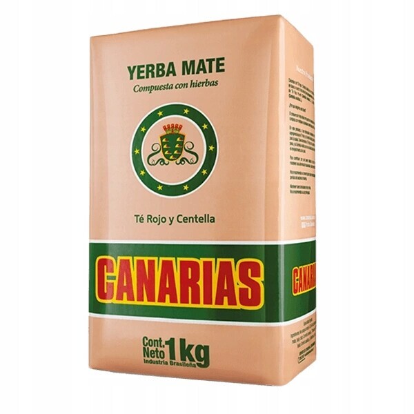 Yerba Mate Canarias Te Rojo y Centellas 1 kg 1000 g