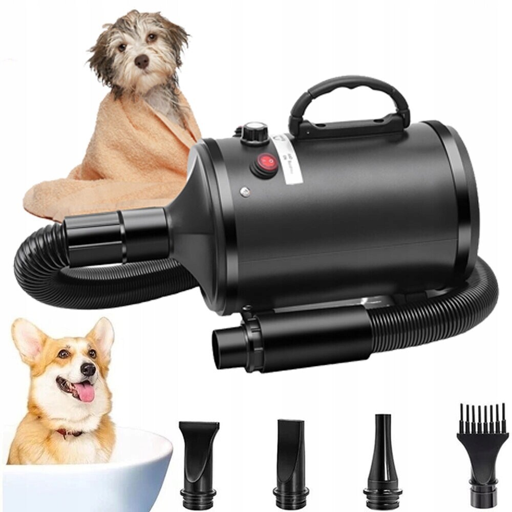 Sušička pro zvířata 1400-2800 W Rychlé sušení srsti 3 Teploty