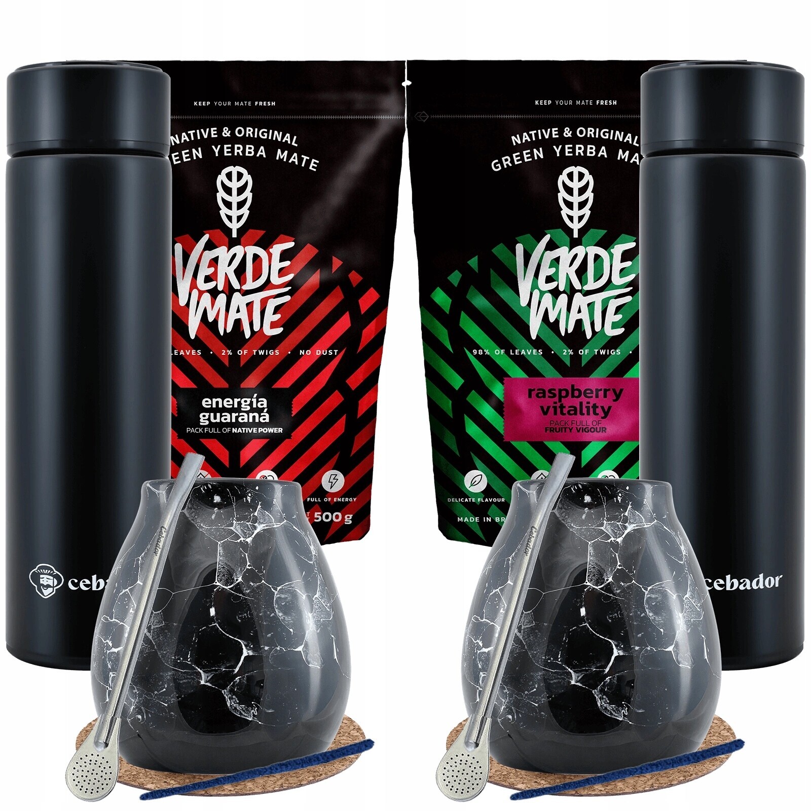 Sada Yerba Mate Pro Dva Termoska Led, Tykev a Bombilla 2x500g 1kg