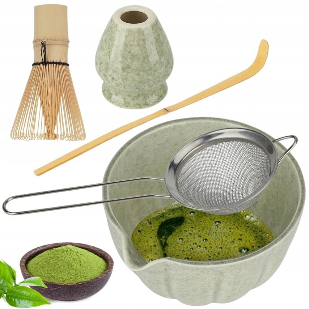 Porcelánová sada na matchu s výlevkou Protiskluzová miska Dárek