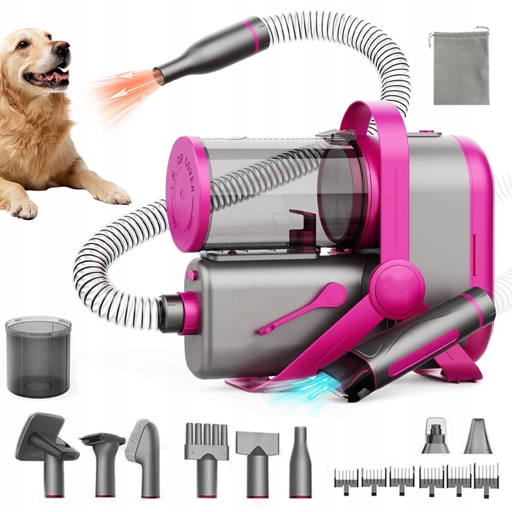 10V1 Stroj Na Grooming: Vysavač, Zastřihovač, Frézka Na Drápky, Tichá