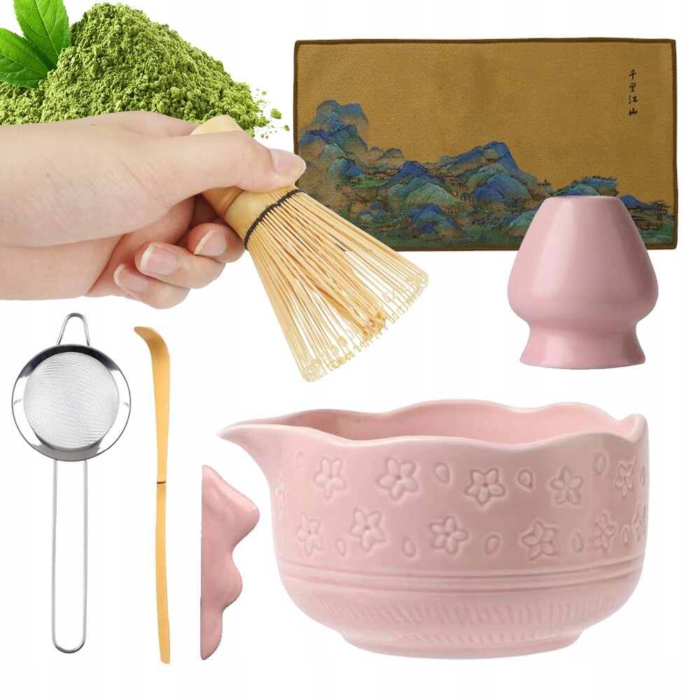 Sada Na Matchu 7 V 1 S Keramickou Lžící, Šlehací Metlou A Miskou